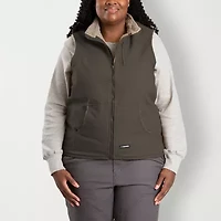 Berne Softstone Sherpa-Lined Duck Womens Midweight Fleece Vest