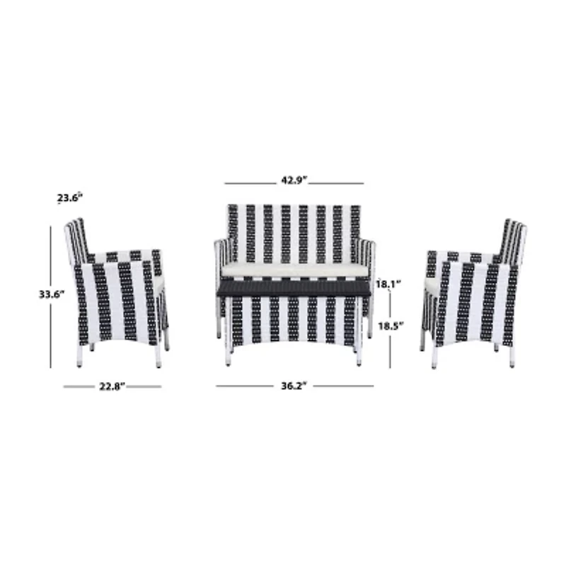 Safavieh Figueroa 7-pc. Conversation Set Cushioned