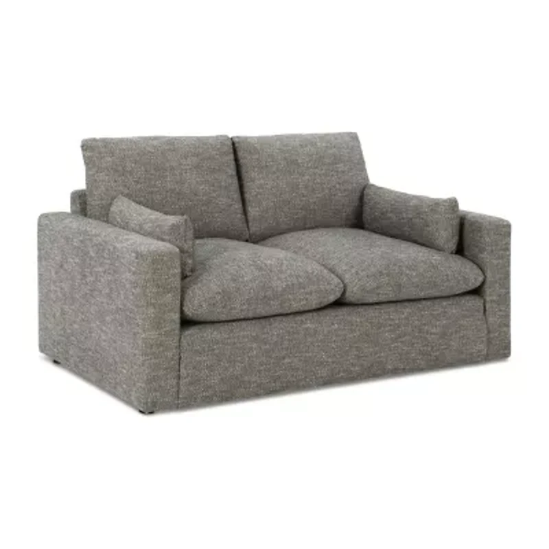 Signature Design by Ashley® Dramatic Track-Arm Upholstered Loveseat