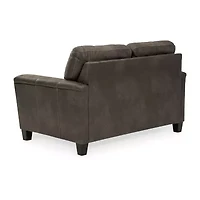 Signature Design by Ashley® Navi Track-Arm Upholstered Loveseat