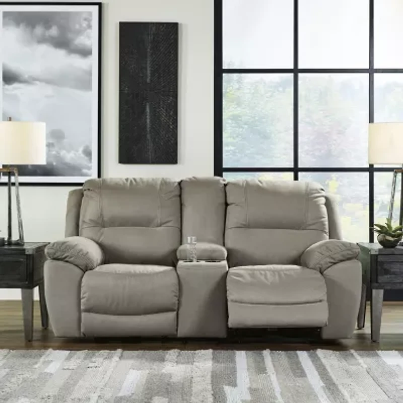 Signature Design by Ashley® Next-Gen Gaucho Pad-Arm Motion Upholstered Reclining Loveseat