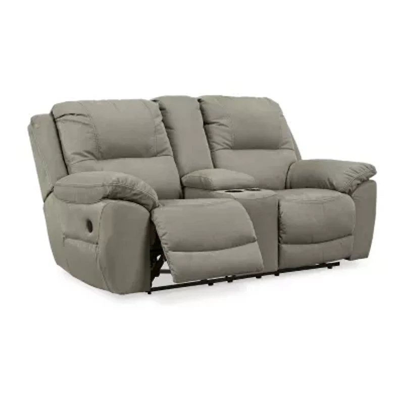 Signature Design by Ashley® Next-Gen Gaucho Pad-Arm Motion Upholstered Reclining Loveseat