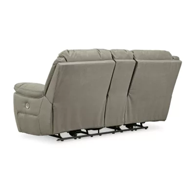 Signature Design by Ashley® Next-Gen Gaucho Pad-Arm Power Recline Motion Upholstered Loveseat
