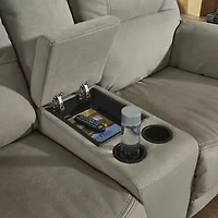 Signature Design by Ashley® Next-Gen Gaucho Pad-Arm Power Recline Motion Upholstered Loveseat