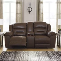 Signature Design by Ashley® Stoneland Manual Reclining Loveseat with Console