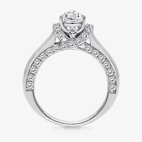 (I / I1) Womens 2 CT. T.W. Lab Grown White Diamond 10K Gold or 14K Pear Solitaire Engagement Ring