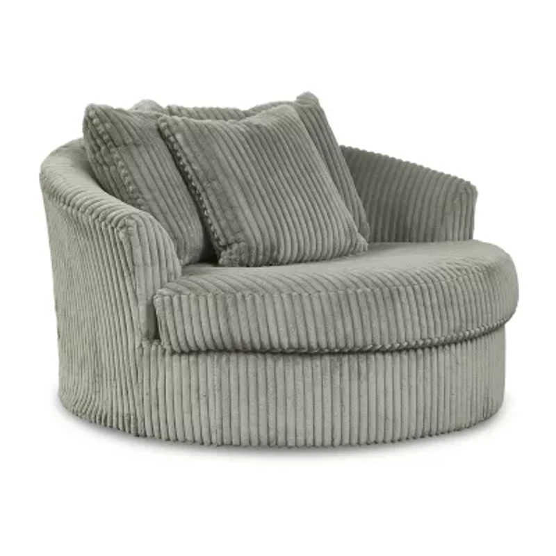 Signature Design by Ashley® Lindyn Swivel Upholstered Armchair