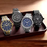 Citizen Calendrier Mens Multi-Function Silver Tone Stainless Steel Bracelet Watch Bu2021-51l