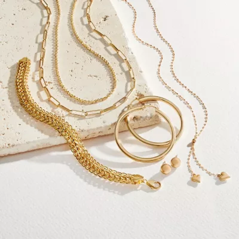 14K Gold 16 - 30 Inch Semi-Solid Sparkle Rope Chain Necklace