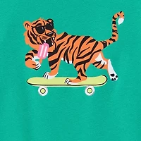 Okie Dokie Toddler & Little Boys Crew Neck Short Sleeve Regular Fit Graphic T-Shirt