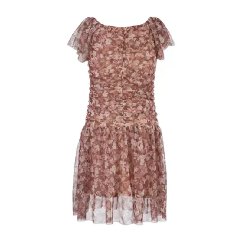 Speechless Big Kid Girls Short Sleeve A-Line Dress