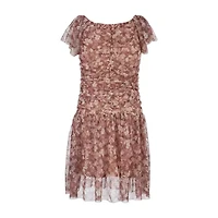 Speechless Big Kid Girls Short Sleeve A-Line Dress