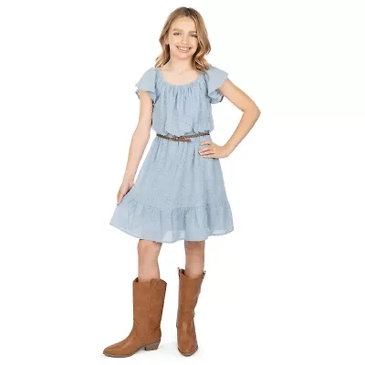 Speechless Big Kid Girls Short Sleeve A-Line Dress