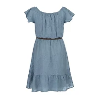 Speechless Big Kid Girls Short Sleeve A-Line Dress