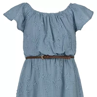 Speechless Big Kid Girls Short Sleeve A-Line Dress