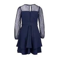 Speechless Big Kid Girls Long Sleeve A-Line Dress