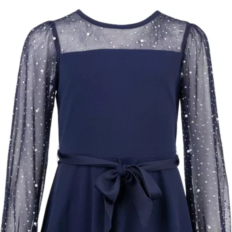 Speechless Big Kid Girls Long Sleeve A-Line Dress