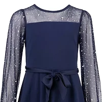 Speechless Big Kid Girls Long Sleeve A-Line Dress