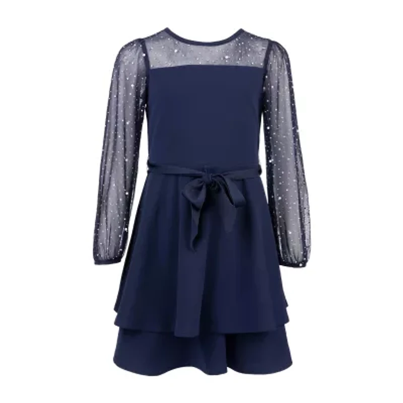 Speechless Big Kid Girls Long Sleeve A-Line Dress
