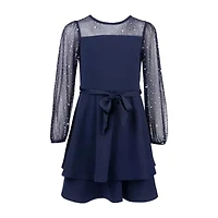 Speechless Big Kid Girls Long Sleeve A-Line Dress