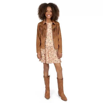 Speechless Big Kid Girls Long Sleeve Floral Dress Set