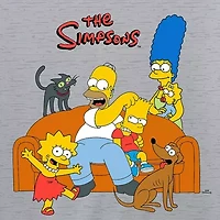 Little & Big Kid Boys Crew Neck Short Sleeve Regular Fit The Simpsons Graphic T-Shirt