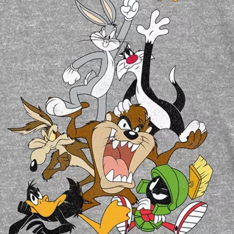 Little & Big Kid Boys Crew Neck Short Sleeve Regular Fit Looney Tunes Graphic T-Shirt