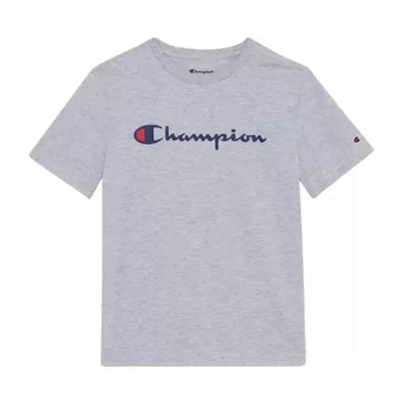 Champion Big Kid Boys Crew Neck Short Sleeve Regular Fit Graphic T-Shirt