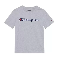 Champion Big Kid Boys Crew Neck Short Sleeve Regular Fit Graphic T-Shirt