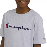 Champion Big Kid Boys Crew Neck Short Sleeve Regular Fit Graphic T-Shirt