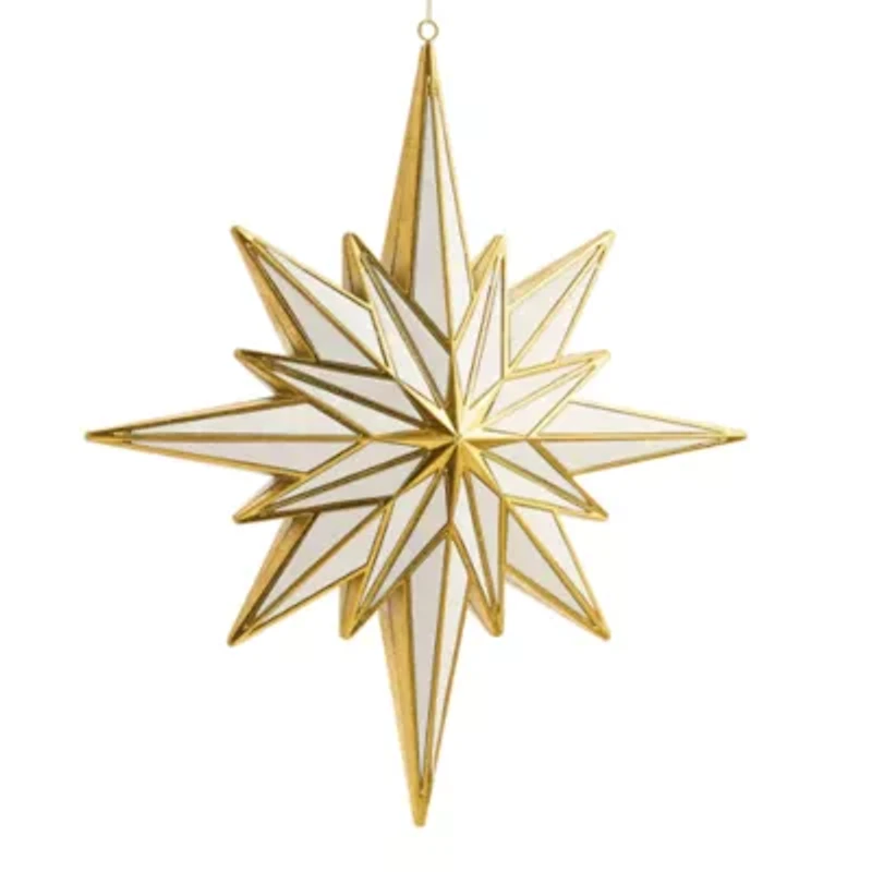 North Pole Trading Co. Large North Star Christmas Ornament