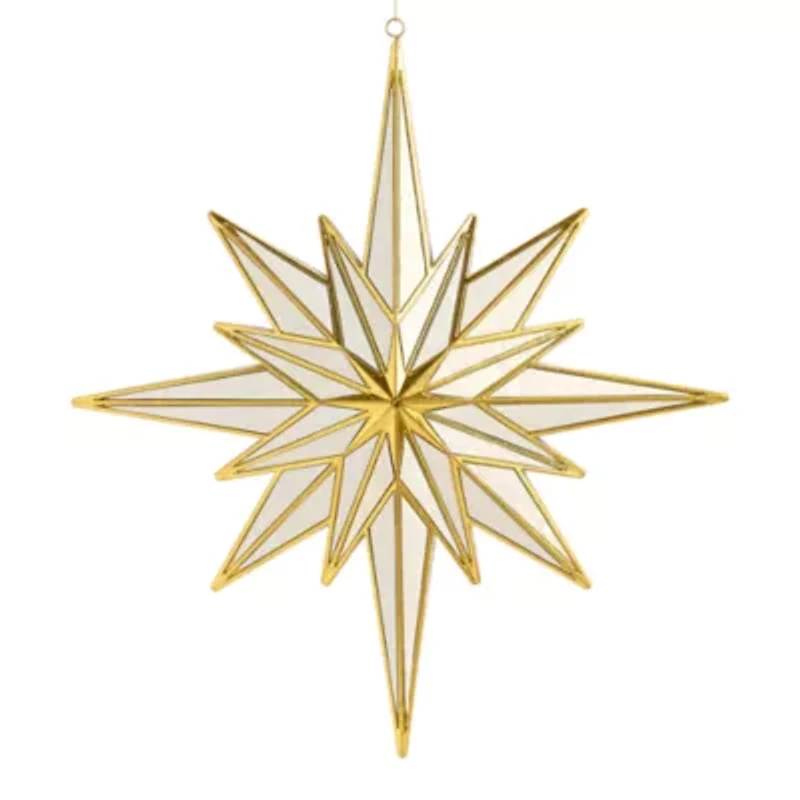 North Pole Trading Co. Large North Star Christmas Ornament
