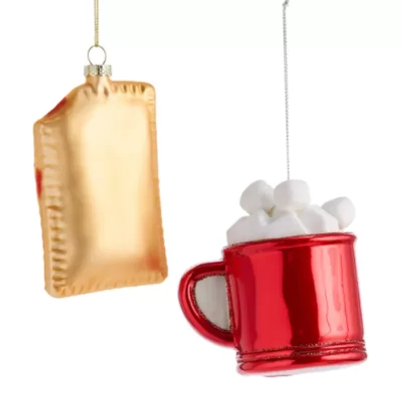 North Pole Trading Co. Hot Cocoa And Pastery 2-pc. Christmas Ornament