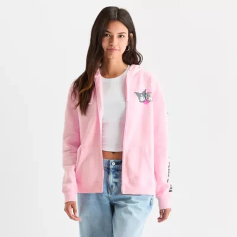My Melody X Kuromi Hoodie Womens Long Sleeve Hello Kitty Zipper Juniors