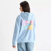 Hello Kitty Lovely Ribbon Hoodie Womens Long Sleeve Zipper Juniors