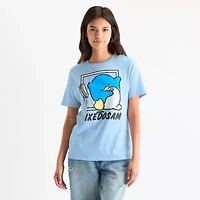 Tuxedosam Friend Of The Month Boyfriend Womens Juniors Crew Neck Short Sleeve Regular Fit Hello Kitty Graphic T-Shirt