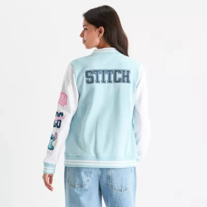 Stitch Womens Lilo & Fleece Midweight Juniors Bomber Jacket