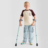 Thereabouts Little & Big Kid Boys Easy-on + Easy-off Sensory Friendly Crew Neck Short Sleeve Adaptive T-Shirt