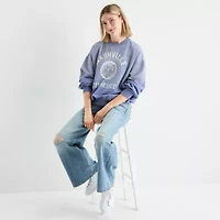 Arizona Womens Crew Neck Long Sleeve Juniors Sweatshirt