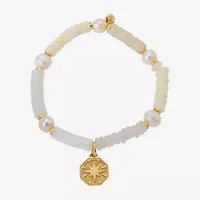 Footnotes Womens Champagne Glass 10K Gold Over Brass Star Stretch Bracelet