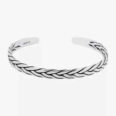 J.P. Army Mens Stainless Steel Cuff Bracelet