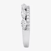 (H-I / Si2) Womens 1 CT. T.W. Lab Grown White Diamond 10K Gold Anniversary Wedding Band