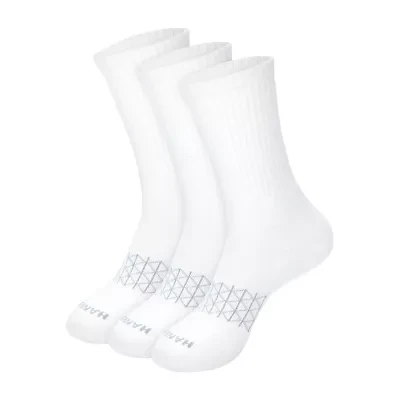 Hanes® Men's Ultimate Absolute Comfort 3 Pairs, Moisture-Wicking Crew Socks