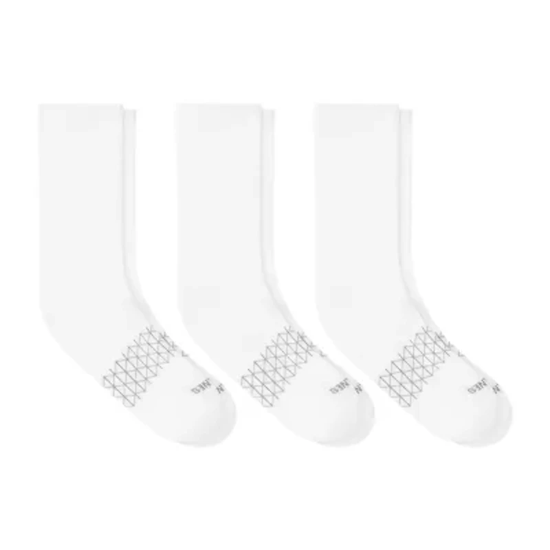 Hanes® Men's Ultimate Absolute Comfort 3 Pairs, Moisture-Wicking Crew Socks