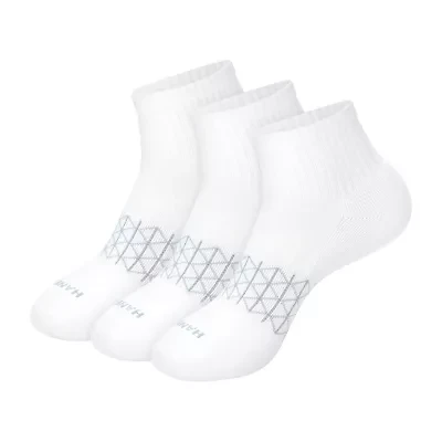 Hanes® Men's Ultimate Absolute Comfort, 3 Pairs Moisture-Wicking Ankle Socks