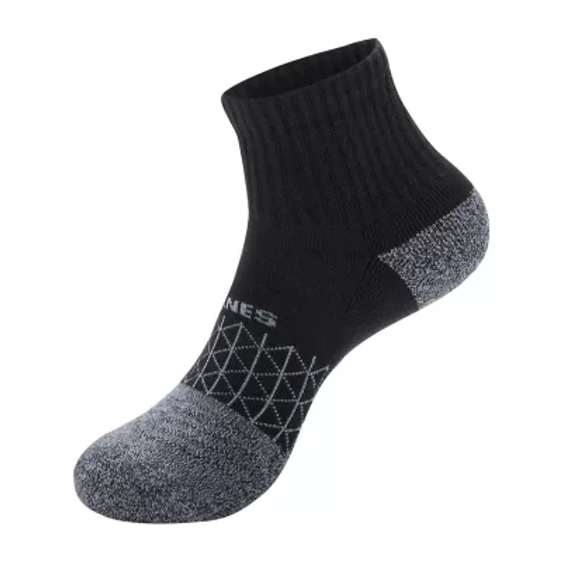 Hanes Absolute Mens Breathable Multi-Pack 3 Pair Quarter Ankle Socks