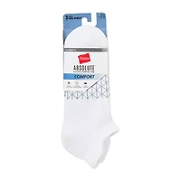 Hanes Absolute Heel Tab Mens Multi-Pack 3 Pair No Show Socks