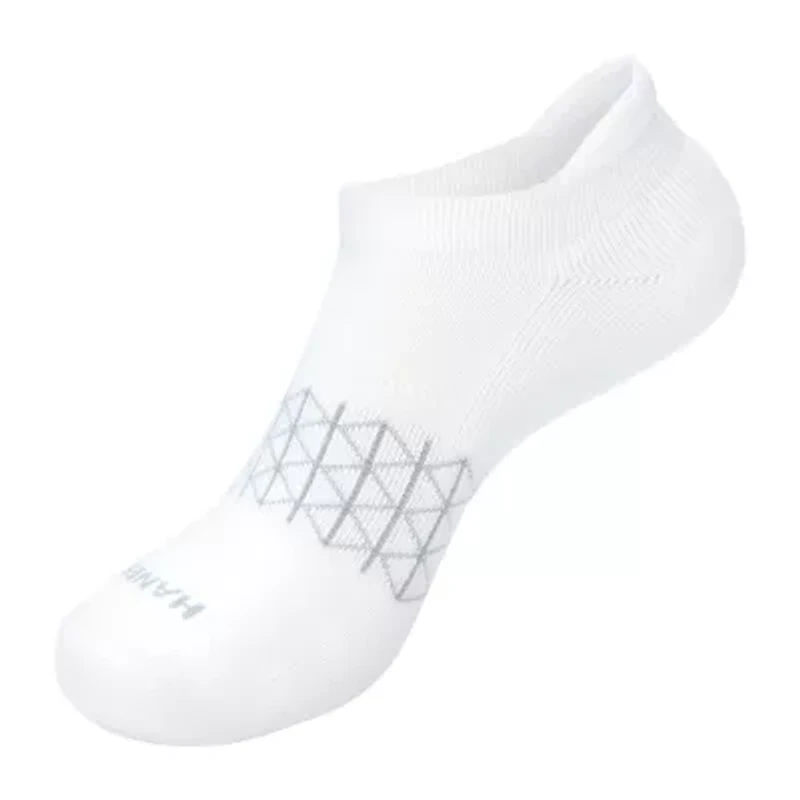Hanes Absolute Heel Tab Mens Multi-Pack 3 Pair No Show Socks