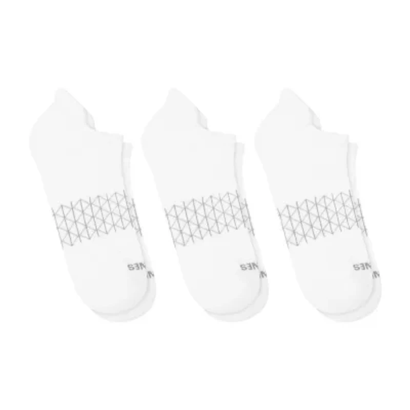 Hanes Absolute Heel Tab Mens Multi-Pack 3 Pair No Show Socks