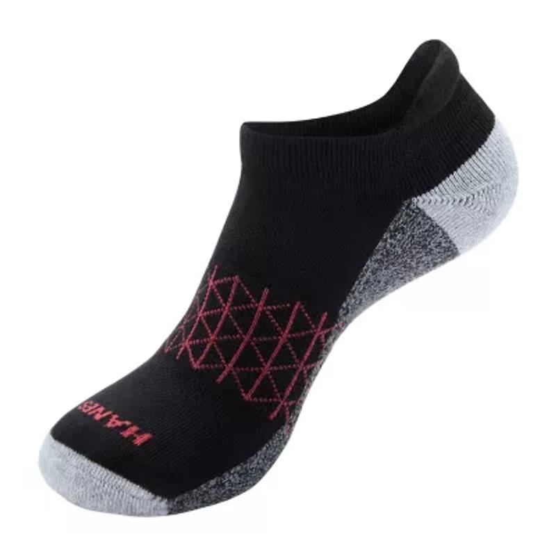 Hanes Absolute Heel Tab Mens Multi-Pack 3 Pair No Show Socks